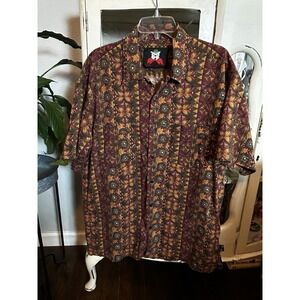 VINTAGE Boxer Boxer Men's Button Down Shirt. Size Large. 52% Cotton